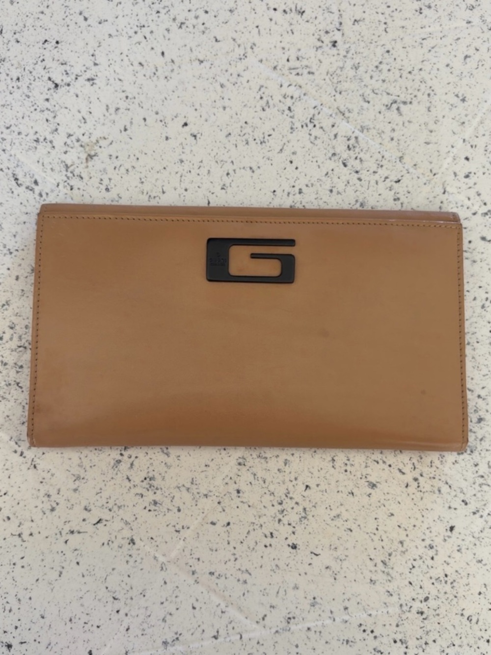 Large Gucci Brown Wallet with Black G Logo